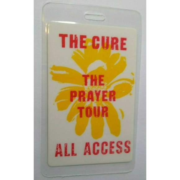 Cure Wish Backstage Pass Concert Tour 1992 Original Goth Post-Post Gift For Fan - Picture 4 of 4